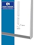 KOH-I-NOOR Laterale Spiegelprofil, Paar, Silber, 1