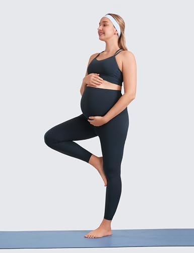 Image of CRZ YOGA Maternity Leggings 25 inch | Butterluxe, Extremely Soft, Gentle Compression, Yoga, Super High Rise, U-shaped Belly, Pregnancy and Postpartum