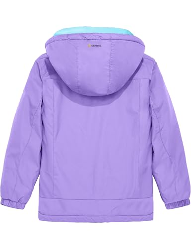 Image of GEMYSE Girl's Waterproof Ski Snow Jacket Hooded Fleece Lined Windproof Winter Jacket