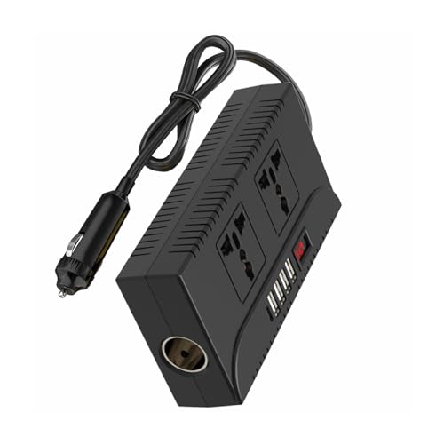 Oxtxuzdm Smartests - Inversores de detección automática de voltajes de 12 V, 24 V a 110 V, 220 V, para camping, camiones, coche, con carcasa Smartests, convertidores de voltajes con protección contra Oxtxuzdm Smartests - Inversores de detección automática de voltajes de 12 V, 24 V a 110 V, 220 V, para camping, camiones, coche, con carcasa Smartests, convertidores de voltajes con protección contra