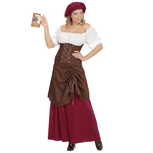 W WIDMANN MILANO Party Fashion - Costume Aubergiste médiévale, Hôtesse, Serveuse, Bonne, Déguisement, Carnaval
