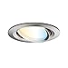 Produktbild Paulmann 92961 Nova Plus LED Einbauleuchte Smart Home Zigbee rund schwenkbar 6W Tunable White dimmbar Eisen gebürstet Spot Alu Zink 2700K