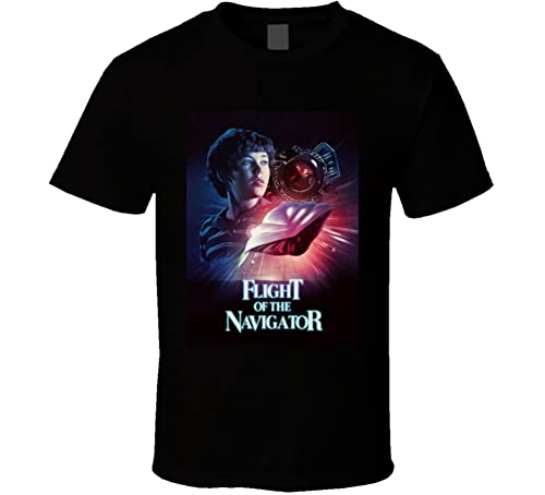 Flight of The Navigator 80s Movie Fan T Shirt S Black