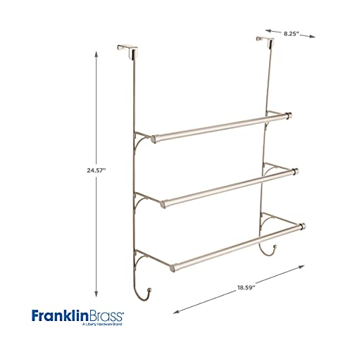 Franklin-Brass-Over-The-Door-Triple-Towel-Rack-with-Hooks-Satin-Nickel-bathroom-Towel-Holder-bathroom-Accessories-193153-FN-1866-x-827-x-2457-Inches