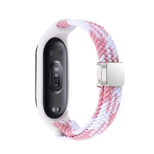 Bracelet Xiaomi Mi Band 8 boucle magnétique nylon élastique tressé