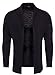 Produktbild KEY LARGO Herren Hendricks Jacket Long Strickjacke, Black (1100), L