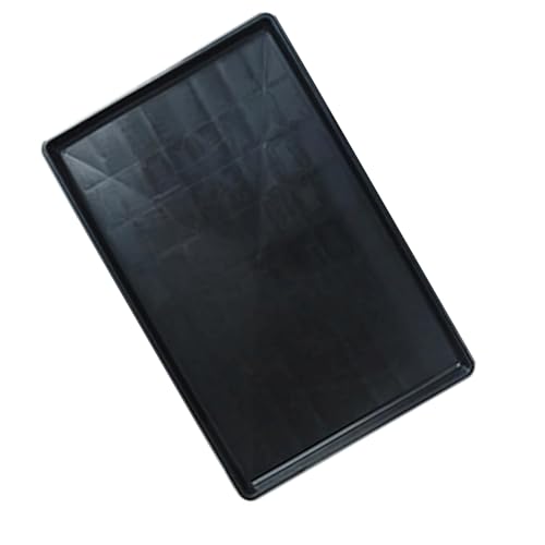 猫、犬、その他のペットのためのペットケージ箱交換トレイフードマット ブラック ストレートエッジ38cm*38cm*2.7cm