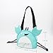 YSGSMOM Kids Mesh Beach Bag, Cute Crab-Shaped Seashell Collecting Bag with Adjustable Strap, Sand Toy Bag for Holding Sea Shell Beach Toy,Blue