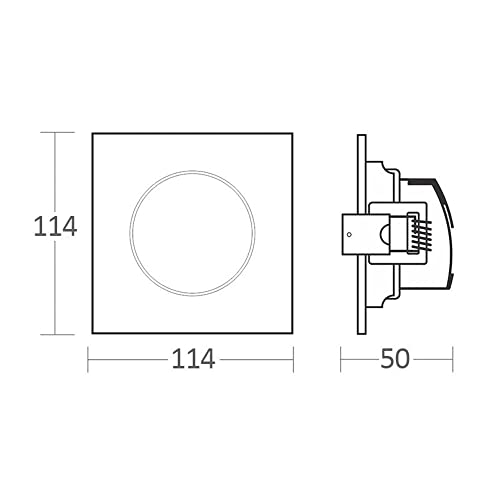 Spot de Led Taschibra Alltop Par 20 Quadrado 7W Bivolt 4000K Luz Neutra