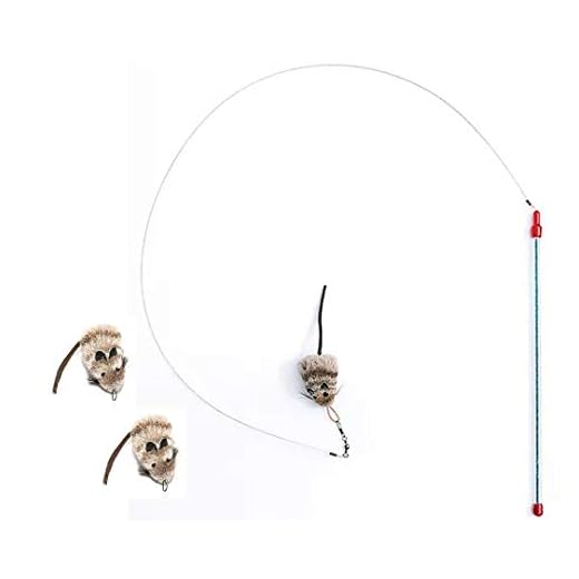 GoCat Cat Lures Catcher Cat Toy + 2 Refill Mouse