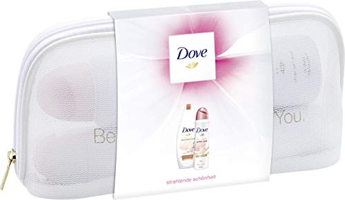 Preisvergleich Produktbild Dove Geschenkset mit Beautycase Winterpflege (Deospray 150ml + Duschgel 250ml + Kosmetiktasche) 1er Pack