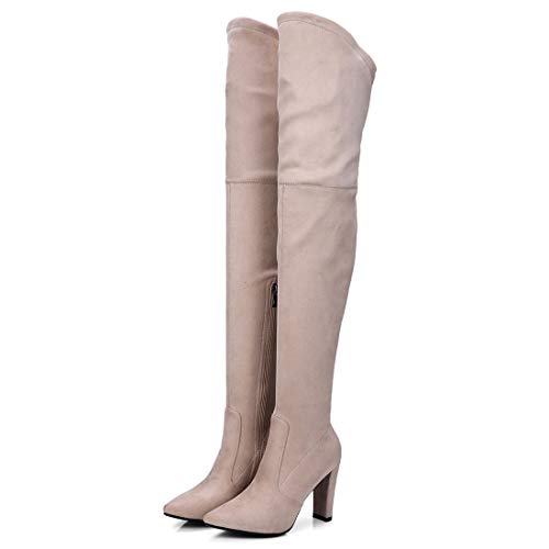 LUXMAX Donna Stivali Alti Sopra il Ginocchio