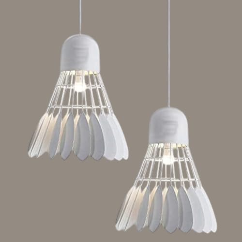 Image of Badminton White Bronze Finish Ceiling Lights Fixture, Down Focus Stylish Design Lamps Indoor Home Decoration(Bulb Not Included) Pack of 2