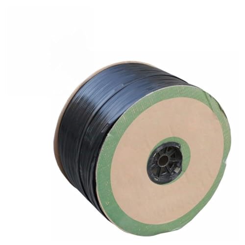 Lapiglo Manguera de riego con cinta de goteo de 30 metros, 5/8 pulgadas para tubo de goteo plano de 15 cm y 30 cm de espacio, para tubos de polietileno resistentes, cultivo de huertos