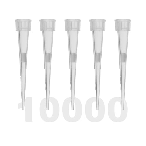 Image of Kashi Scientific 10uL Universal Filter Pipette Tips, Sterile Bulk Pipet Tips with Clear Graduation, Low Binding, DNase RNase Free [10ul Filter, 10,000pcs]