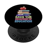Speichern Sie das Bildungsministerium Lehrer Pädagoge Elternteil PopSockets Klebender PopGrip