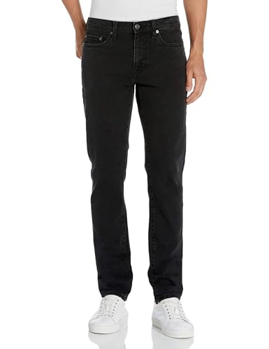 Amazon Essentials Men's Slim-Fit Jeans - Discontinued Colors, Washed Black, 34W x 32L