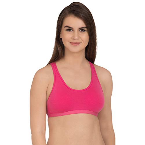 Image of Tweens - Lightly Padded Sports Bra - Racer Back - Wirefree - Full Coverage - Seamless Bra