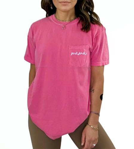 Image of Comfort Breastfeeding Shirts for Women Mama Zipper Nursing Tops Distressed Pregnancy Clothes with Pocket