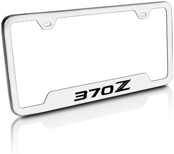 Au-Tomotive Gold, INC. Marco de matrícula de acero cepillado Nissan 370Z