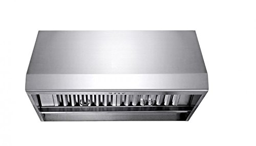 PROLINE 30-Inch Under Cabinet Range Hood, Ducted, 1000 CFM, Stainless Steel, LED Lights, LCD Touch Control, ULTRA-QUIET Blower Motor, 4 Speed, 3-Year Warranty, PLJW 108.30, Kitchen Hood