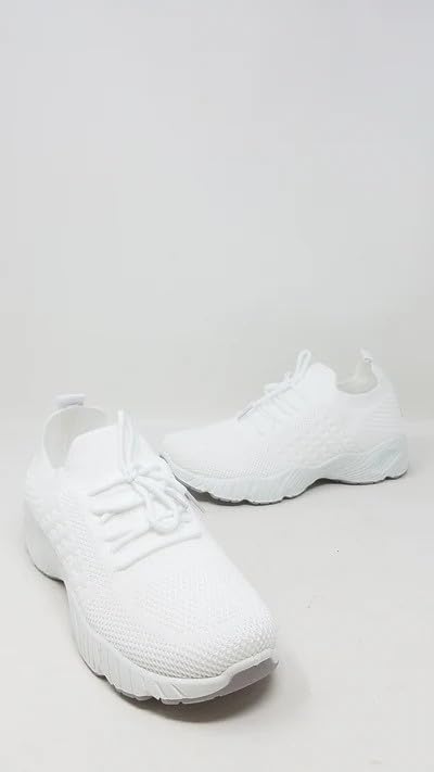 Wild Diva Women's Mesh Detail Breathable Casual Low Top Sneakers4