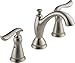 Delta Faucet Linden 2-Handle Widespread Bathroom Faucet with Diamond Seal Technology and Metal Drain Assembly, Stainless 3594-SSMPU-DST