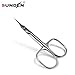 Manicure Scissors Cuticle Multipurpose - Stainless Steel Beauty Scissors for Nails, Eyebrow, Eyelash, and Foot Care Curved Blade with Ergonomic Handle for Men and Women SUNDEN SD2253V