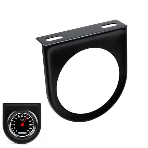 Single Gauge Mounting Panel, 2 Inch Single Hole Gauge Pod, Meter Gauge Mounting Bracket Pod, Pillar Mount Pod Holder Car Accessories, for Auto, Truck, Boat