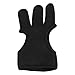 Fabater Archery Gloves, Lightweight and Flexible 3 Finger Archery Gloves Professional for Aiming Shooting (L)