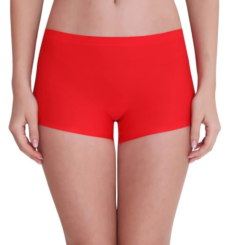 Image of LOURYN KOULYN Women's Ice Silk Seamless Boyshort Panty, (Pack of 3 Panty)