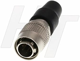 HangTon Replace Hirose 6 Pin Male Connector Plug HR10A-7P-6P for Surveying Trimble Topcon Sokkia Total Station, Data Power Audio Video