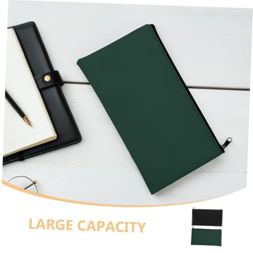 COHEALI 4pcs PU Leather Money Bags with Zipper Cash Pouches for Notes Coins and Receipts Stylish for Business and Personal Use and Versatile Storage3