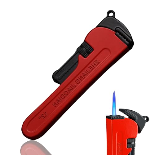 Encendedor Recargable de Butano Antiviento Rojo