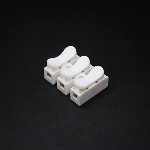 Image of Electronic Spices Spring Wire Connector 3 Way Quick Wiring Cable Connector Push-in Conductor Clamp Terminal Block for LED Light & Other Wiring Connections Electrical Cable Clamp (Pack of 5)