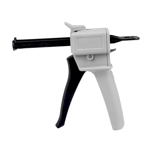 50mL AB Glue Gun, 1:1 or 1:2 Ratio Dual Component Adhesive Dispenser, Lightweight Applicator for Epoxy, Resin, DIY, Home Repair, Industrial Use