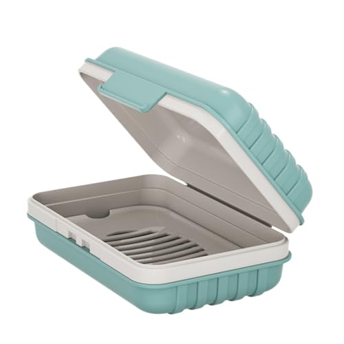 worien 1 PCS Porte-Savon, Porte-Savon, Support pour Savonnette de Douche, Étui à Savon en Plastique avec Couvercle pour la Salle de Sport, Boîte à Savon de...