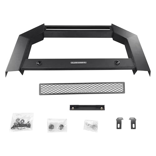 Image of Black Horse Armour Bull Bar No Skid Plate Matte Black Compatible with 2010-2010 Dodge Ram 2500|2010-2010 Dodge Ram 3500|2011-2018 Ram 2500|2011-2018 Ram 3500 ( Excl.Rebel & Warlock Trims )-AB-DO20-NL