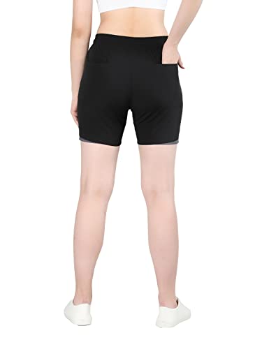 Image of CHKOKKO Summer Basketball Sports Workout Gym Training Wear Shorts for Women