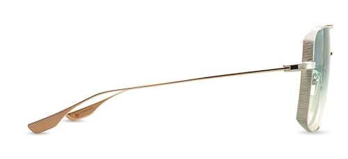 Dita DUBSYSTEM DT DTS157 A-03 Silver/Rose Gold Metal Oversized Sunglasses Green Gradient Lens3