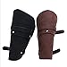 MFORTAB Men Outdoor Sports Arm Guard Riding Arm Cover Armband Leather Punk Wide Archery Arm Guard Bracer(Black Left)