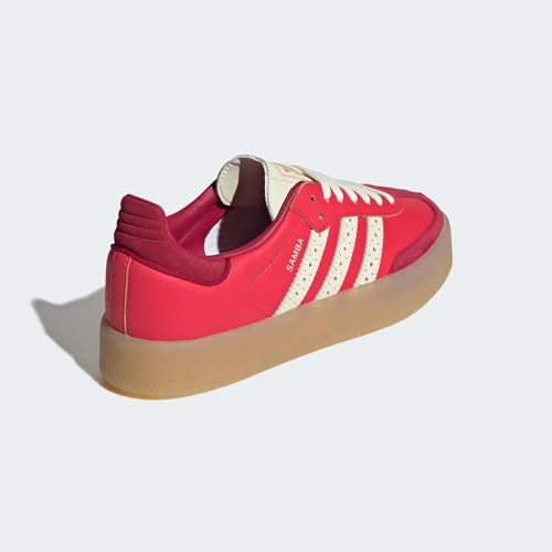 Image of adidas Sambae Womens Sneakers, Bright Red /Cream White /Team Victory Red, Size 6.5