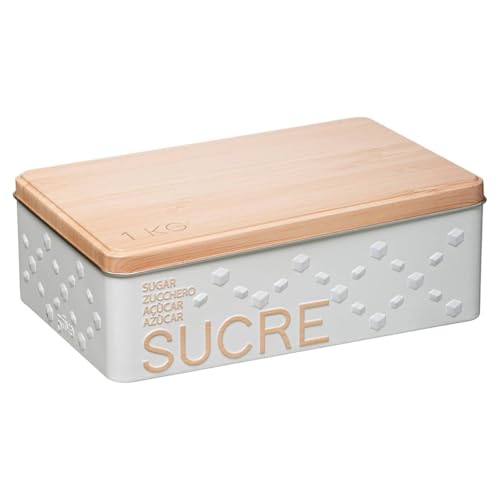 Five - Boîte à Sucre en morceaux en métal déco en relief