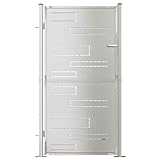 Se incluyen los accesorios de montaje para montar la puerta del patio al suelo.
