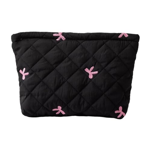 Bolsa de maquillaje floral acolchada, bolsa para el cuidado de la piel, bonita bolsa de cosméticos de algodón floral, bolsa de cosméticos estética, bolsa de aseo de algodón, bolsa de maquillaje de