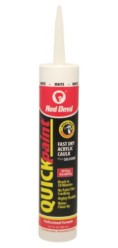 Red Devil 0946 Quickpaint Fast Dry Acrylic Caulk blanco pack 12 miniatura 1