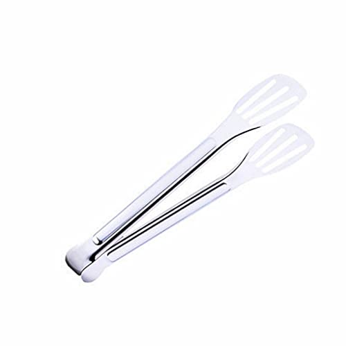 Pinzas de Cocina Pinzas de Acero Inoxidable, Antideslizantes, para Servir Buffet, repostería, Asas cómodas, Longitud: 24 cm