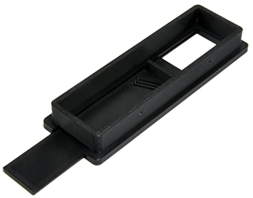 Image of Aquameta Aquarium Feed Hole Cover for Fluval Flex 15 Gallon /57L - Secure Escape & Intrusion Prevention - Easy Slide Mechanism - PETG Material - Black