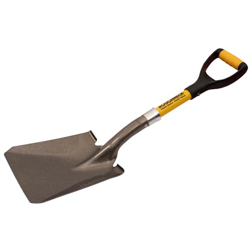 Roughneck Mikro-Schaufel, großer Schaufelkopf, robuste Klinge, kompaktes Design für kleine, Enge Räume, um Material aus Schüttgütern zu bewegen, 730 mm