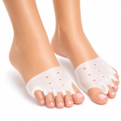Image of Wonder Care Toe Separator Socks Foot Alignment Bunion Corrector Silicone Spacer Hallux Valgus Support Unisex